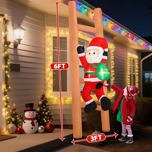 8FT Christmas Inflatable Snowman Outdoor Decoration with Built-in LEDs S1049