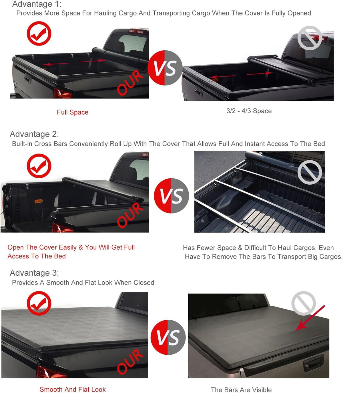 Soft Roll Up Tonneau Cover X109230