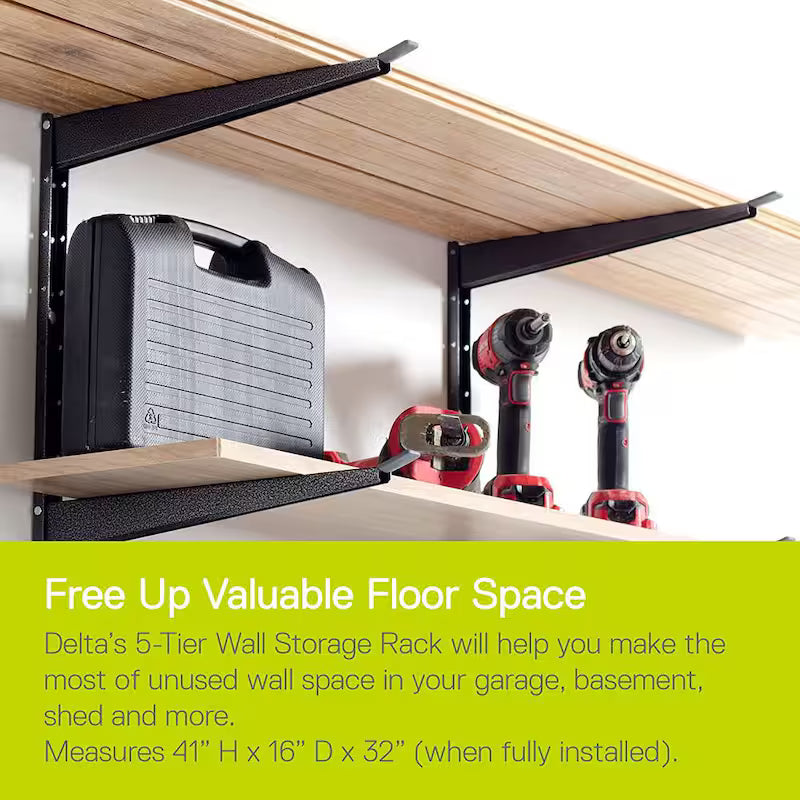 Heavy Duty 5 Tier Steel Wall Rack O213