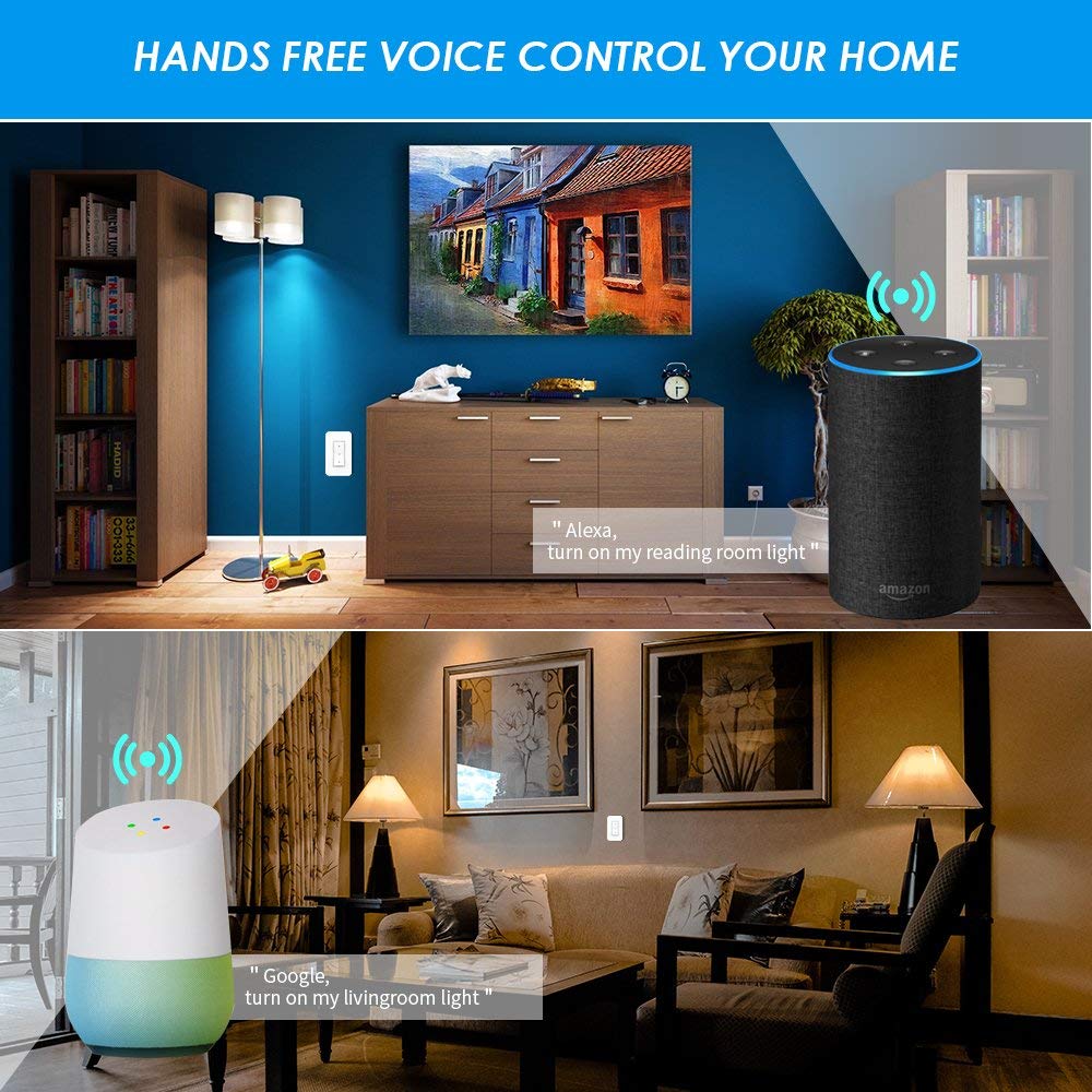 2-gang Smart Light Switch with WiFi Receiver R673549