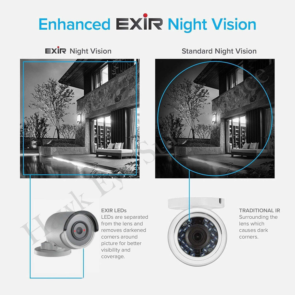 6MP PoE Security IP Camera Night Vision Bullet Onvif IR Weatherproof 2.8mm Lens V6404