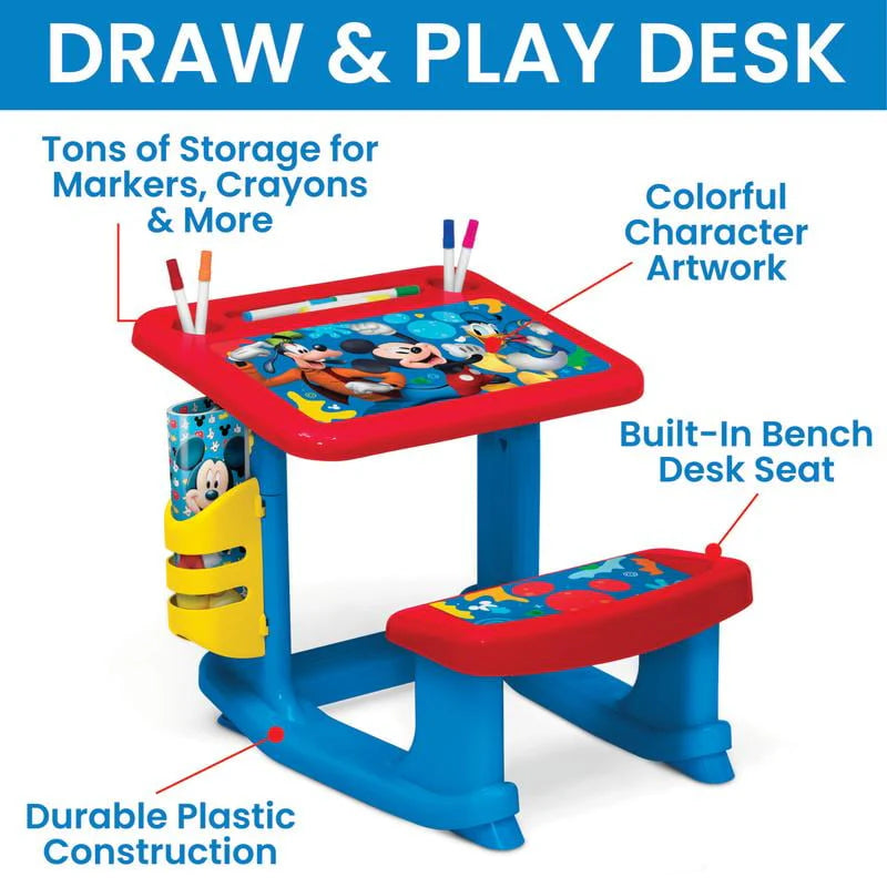 3-Piece Toddler Room-in-a-Box with Desk, Storage Station & Toy Box Y776478