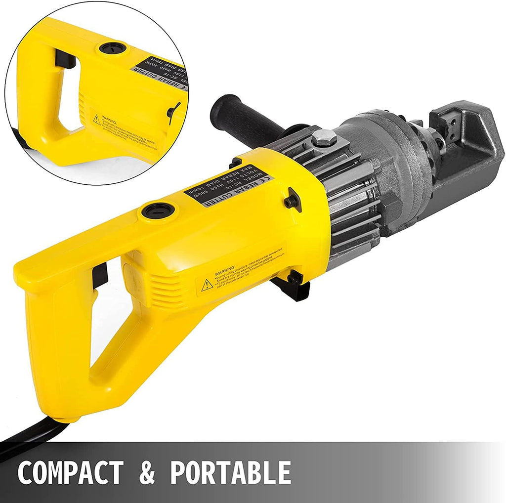 Electric Rebar Cutter, 5/8 Inch, 12 Pcs Jaw Blades, 900W Y264