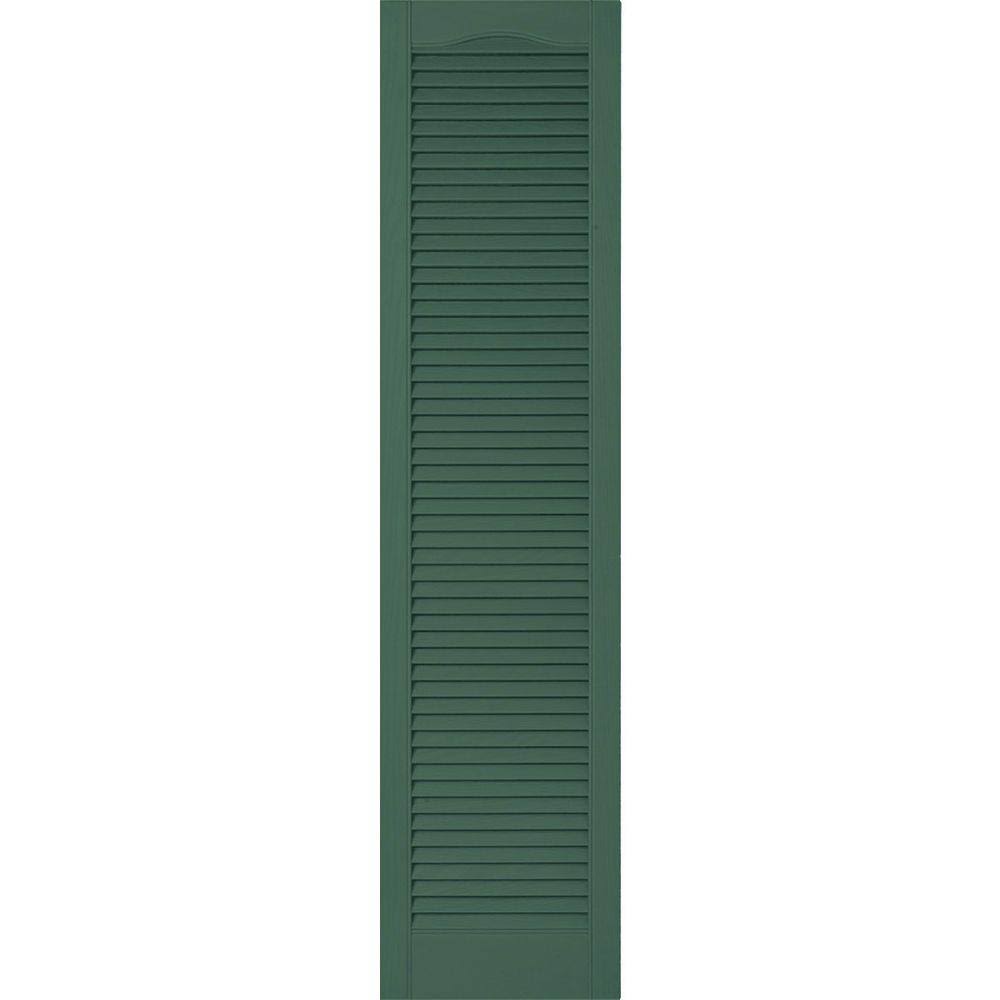 Forest Green Vinyl Louver Shutters E455