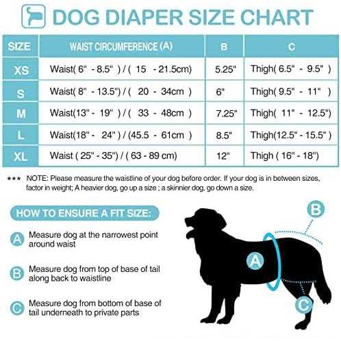 3 Pack Washable Reusable Absorbent Female Dog Diapers R946