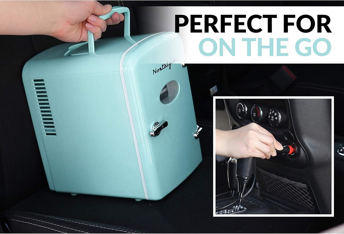 6-Can Mini Refrigerator with Carry Handle C9282
