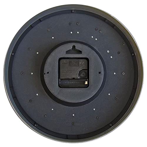 Silver 10 x 2 x 10 Wall Clock D836