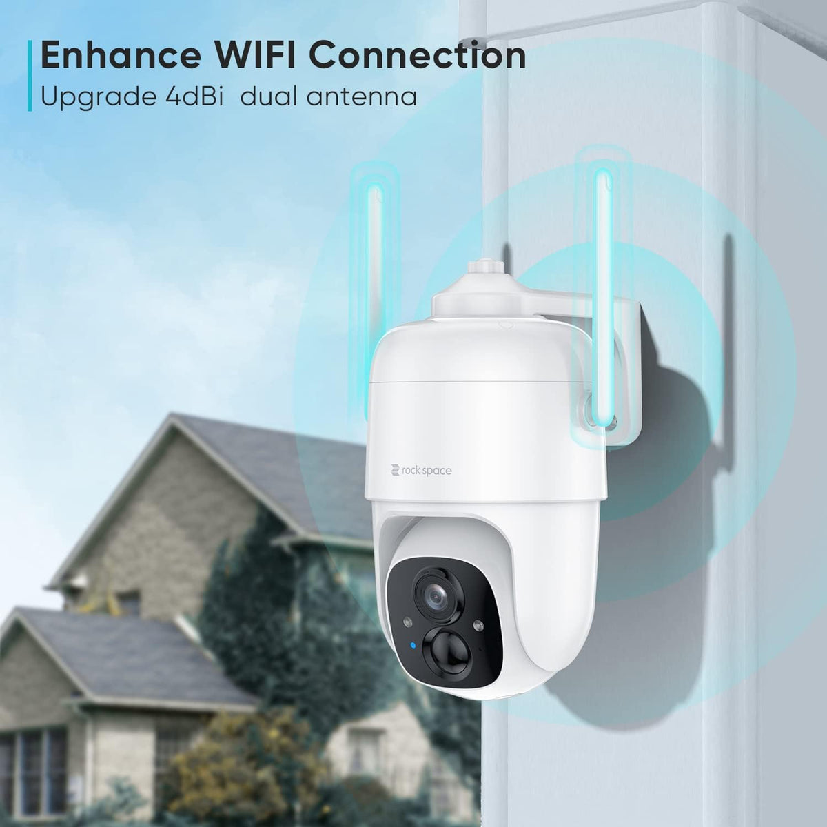 Wireless Outdoor Security Camera 1080P PTZ E86653