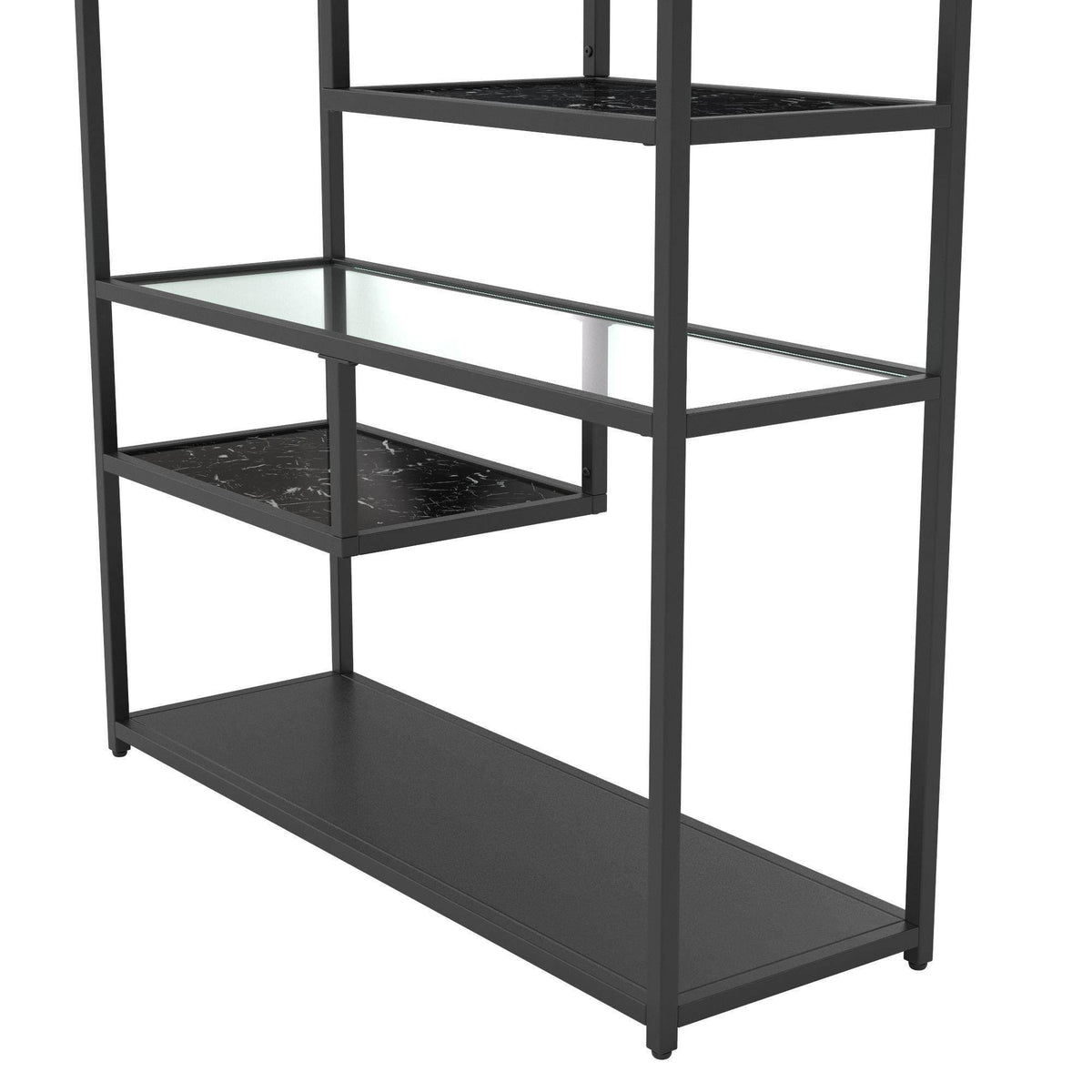 72x22 Marble Glass Bookcase Etagere I910