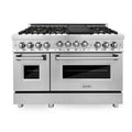 48 Inch Gas Range with Gas Oven in Stainless Steel B318