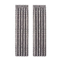 Charcoal 84x22 Window Panel Pair X7259