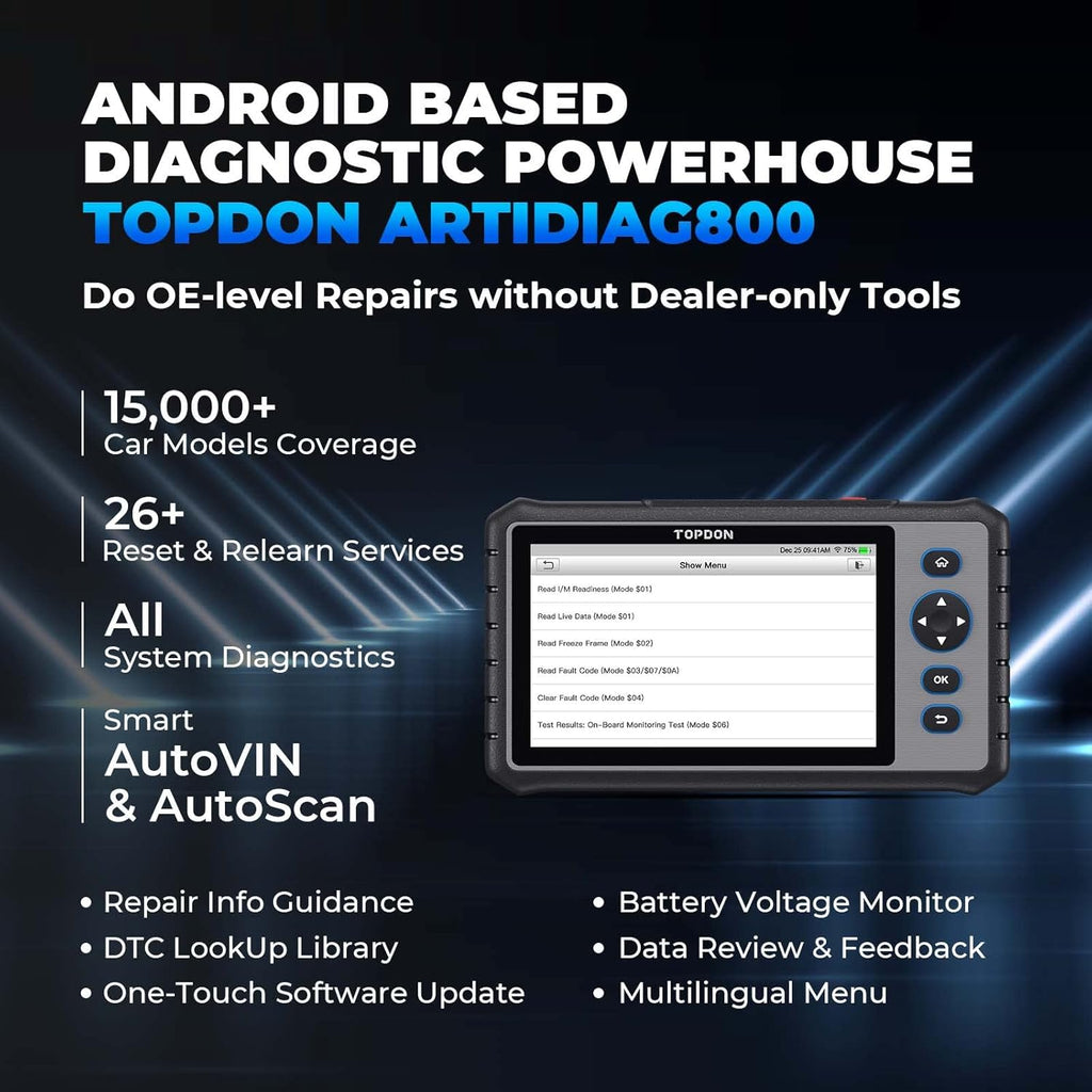 OBD2 Scanner with All System Scan Tool, Code Reader E9905