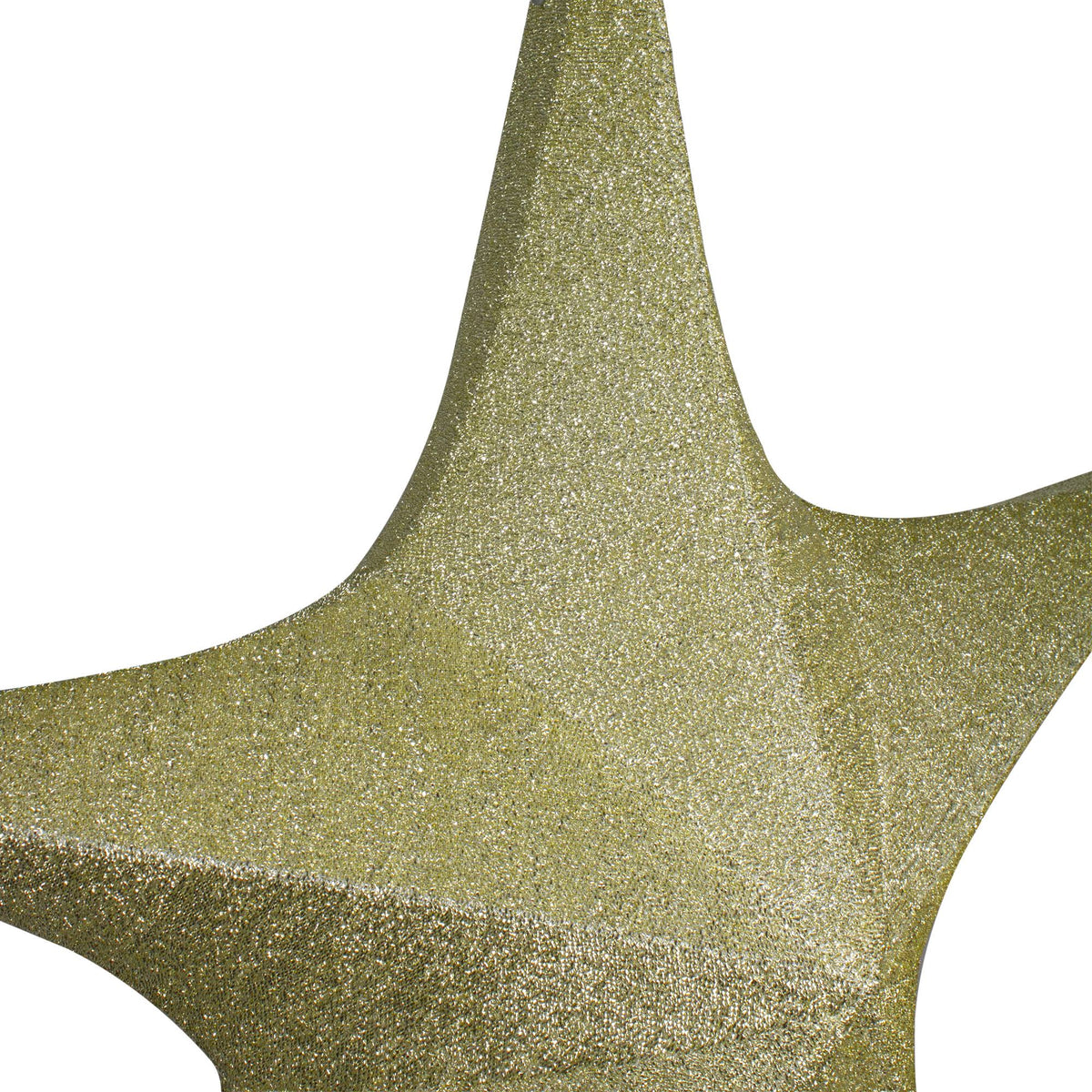 Gold Tinsel Foldable Christmas Star Outdoor Decoration R422