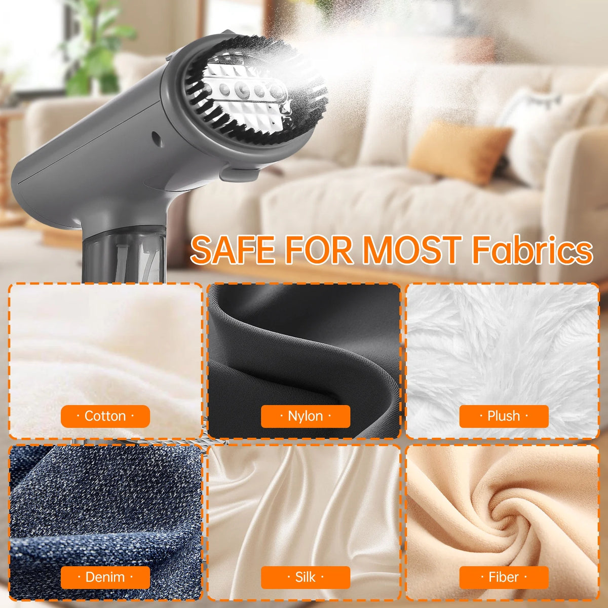Handheld Garment Steamer 1000 Watts with Brush B496265