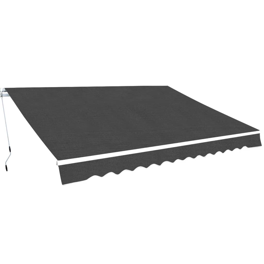 Folding Awning Manual Operated 157.5" Anthracite K578