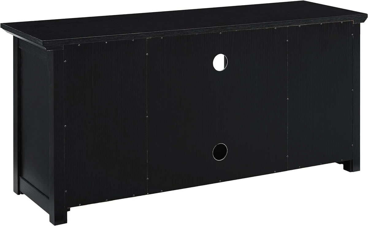 48-Inch Low Profile TV Stand With Open Storage, Black U4198