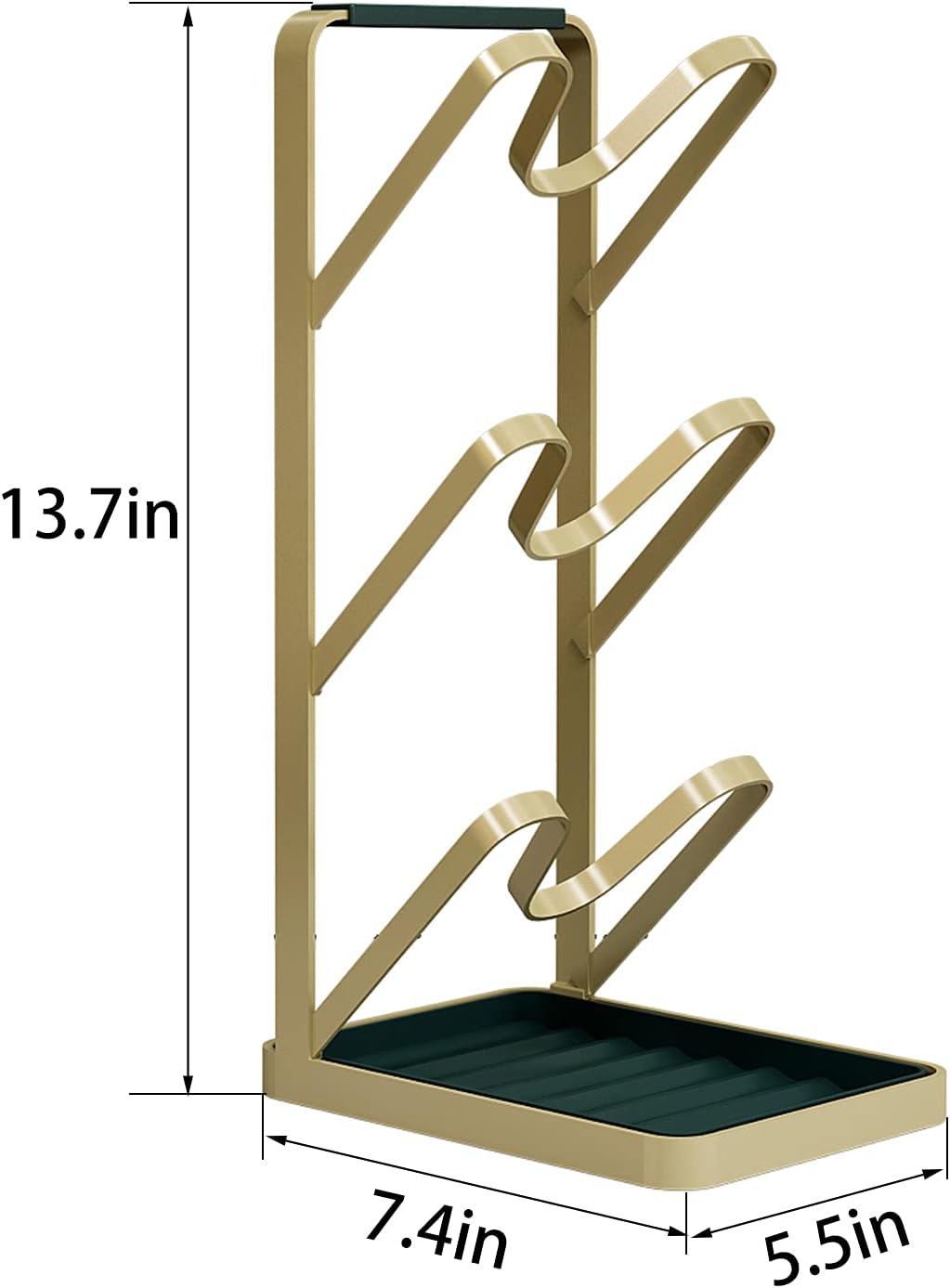 Gold Pot Lid Rack Holder H7529