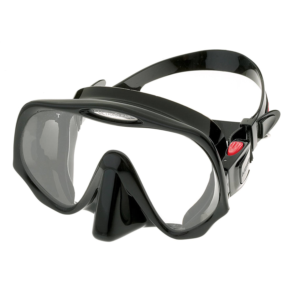 Frameless Scuba Diving Mask - Clear/Purple - Medium M131