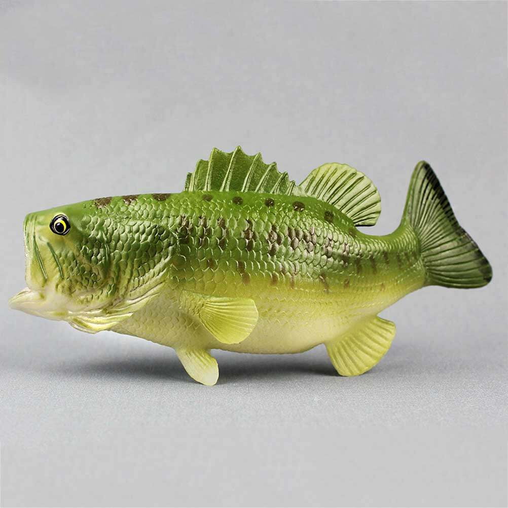 Plastic Realistic Largemouth Bass Toys (Green) B920498