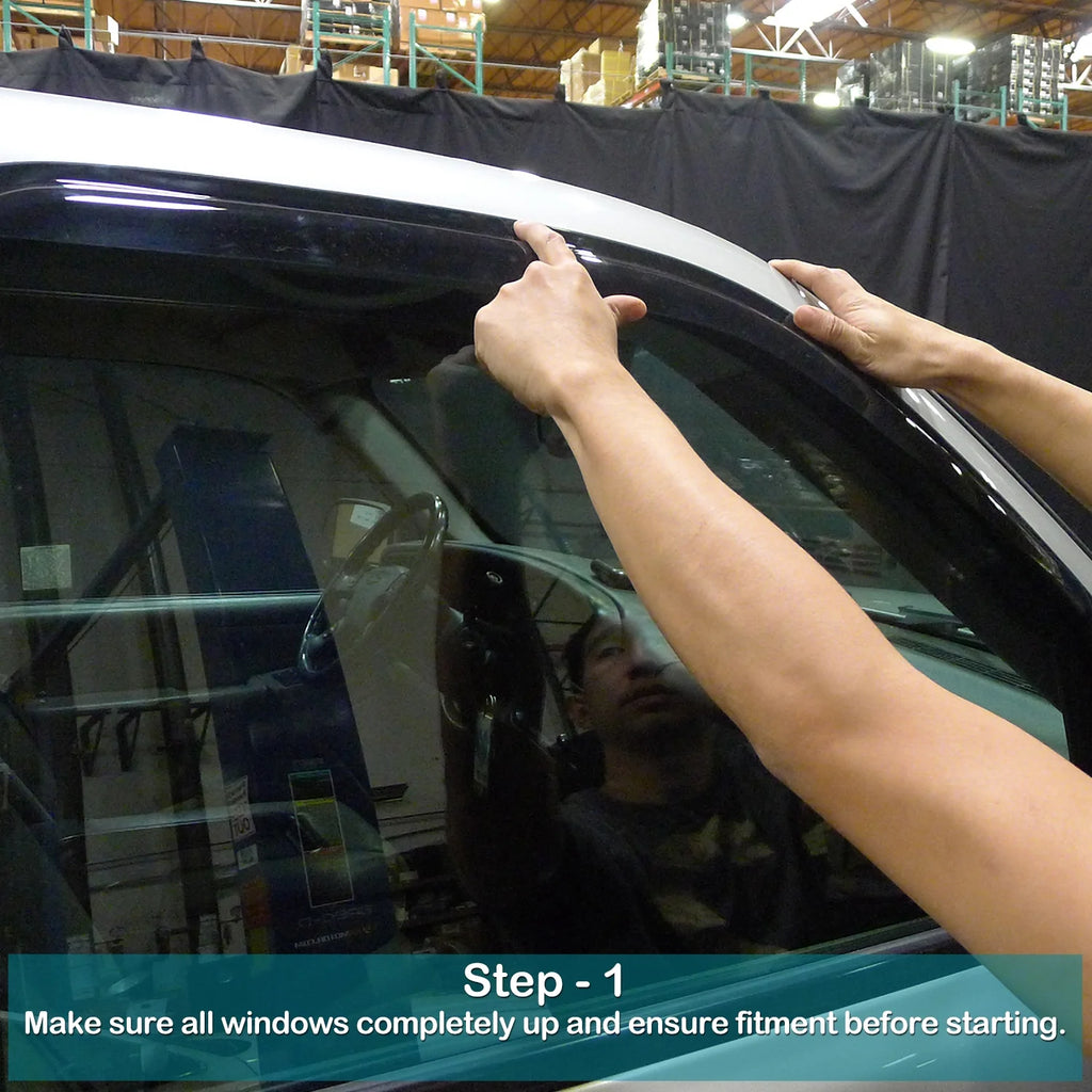 Smoke Window Visors Rain Guard Deflector X4 J9520