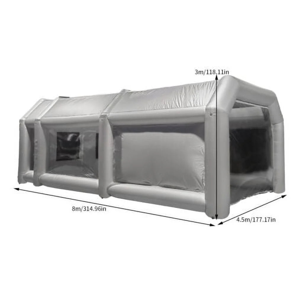Inflatable Paint Spray Booth Work Tent with Filter System 26*15*10 Ft C244