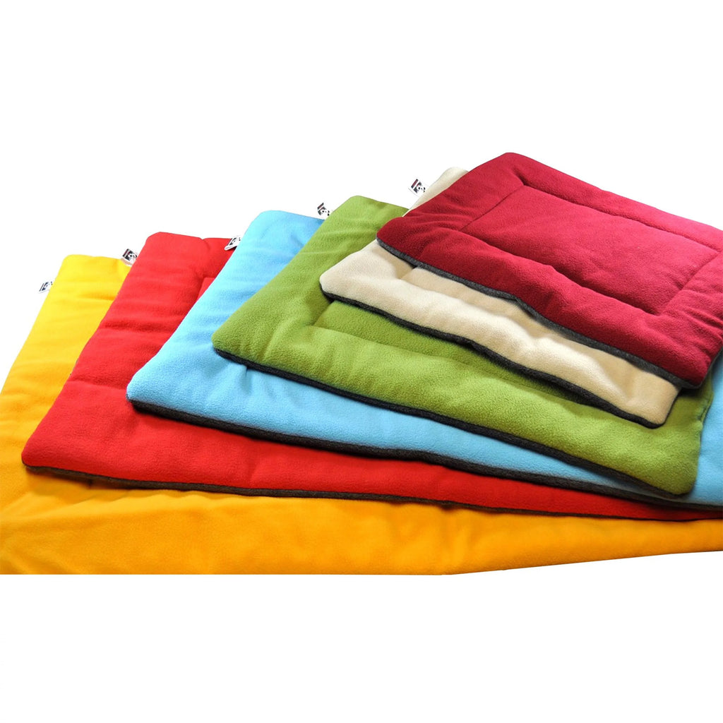 Soft Fleece Dog Crate Mat Washable Dog Bed Maroon XL H8621