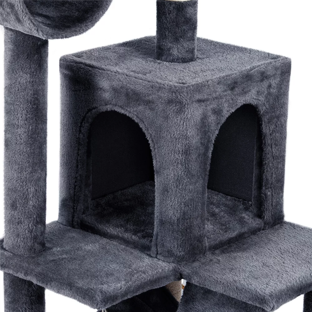 51" Cat Tree Tower Condo Scratcher Gray Q77402