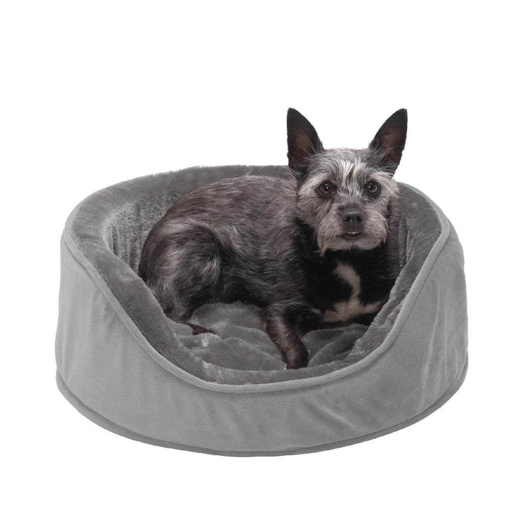 Plush & Velvet Oval Dog Bed D596923