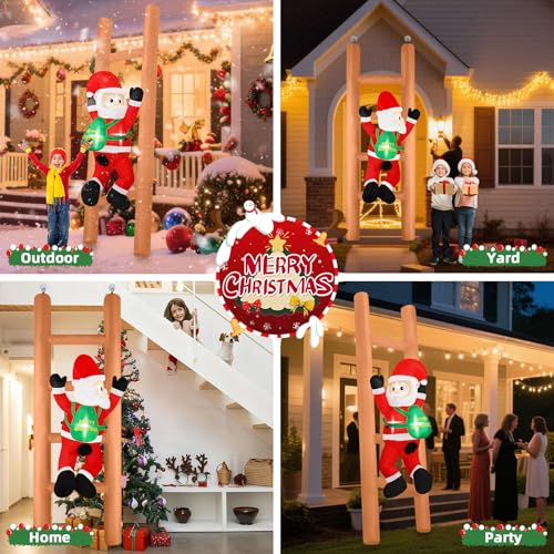 8FT Christmas Inflatable Snowman Outdoor Decoration with Built-in LEDs S1049