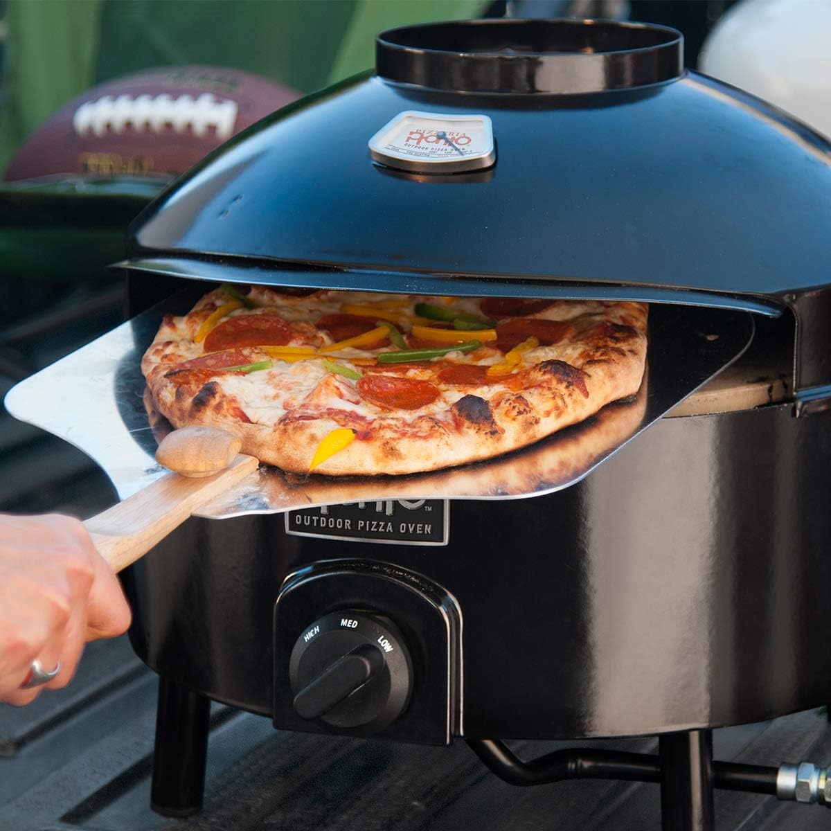 Black Outdoor Pizza Oven L893