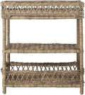 Natural Wicker 3 Tier Accent Table N4254