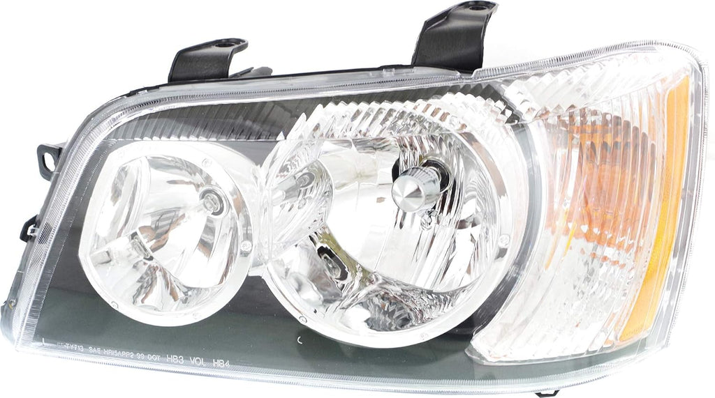 Headlight Set of 2 Clear Lens Halogen With bulbs Q61528