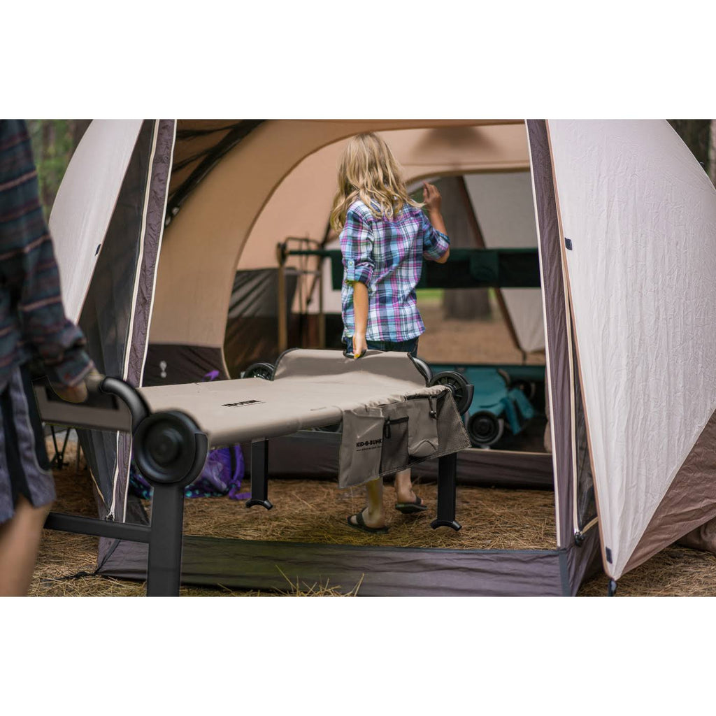Tan Youth Double Camping Cot with Organizers R61921