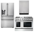 48 Gas Burner Electric Oven Range, Refrigerator with Water and Ice Dispenser, Dishwasher P5401