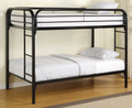 Twin Black Metal Bunk Bed X4625