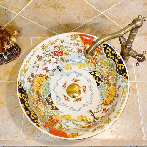 Ceramic Porcelain Round Vessel Sink Bowl G73278