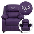 Purple Vinyl Kids Recliner N922944