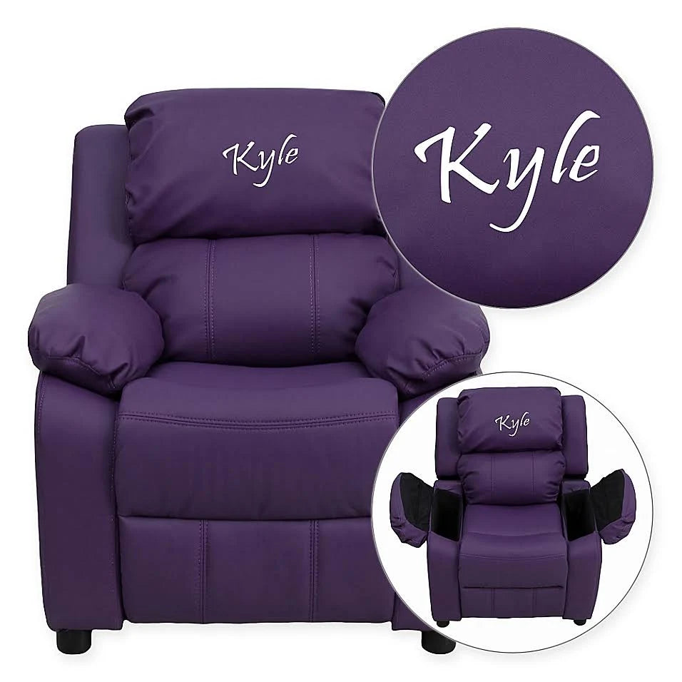 Purple Vinyl Kids Recliner N922944
