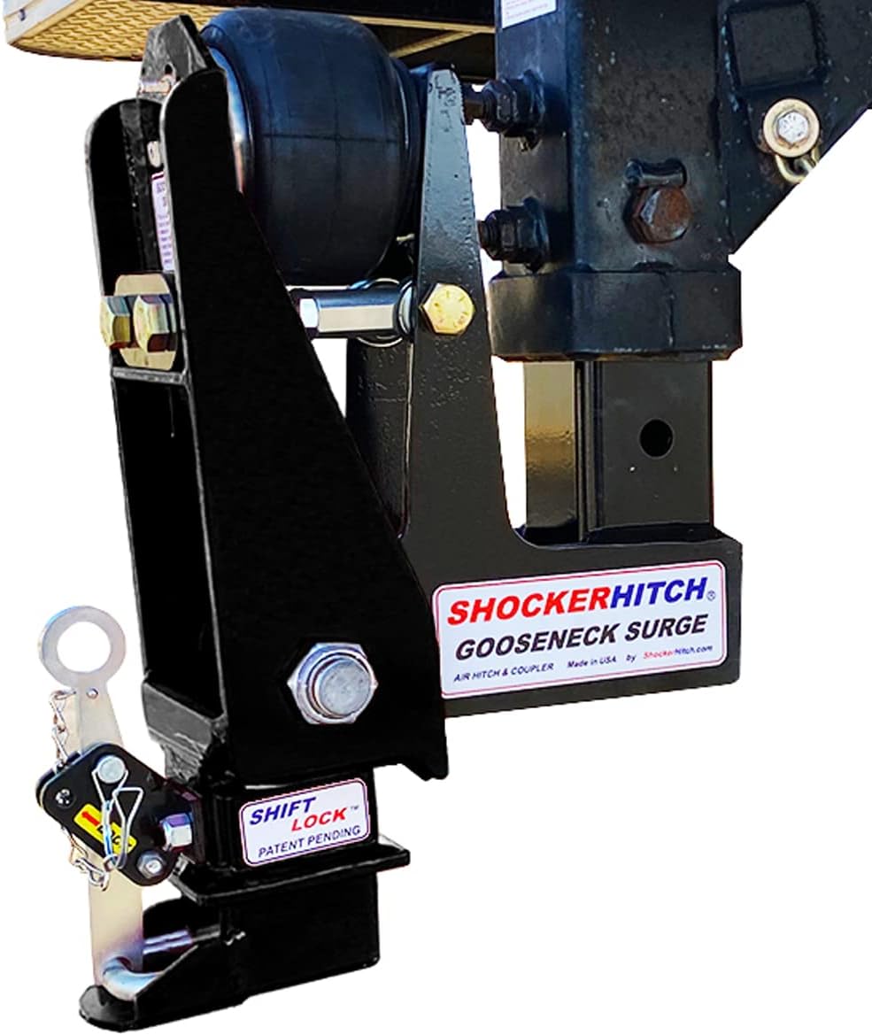 Gooseneck Air Hitch & Coupler, Round 4" Angled Pin 30K SL Coupler B825