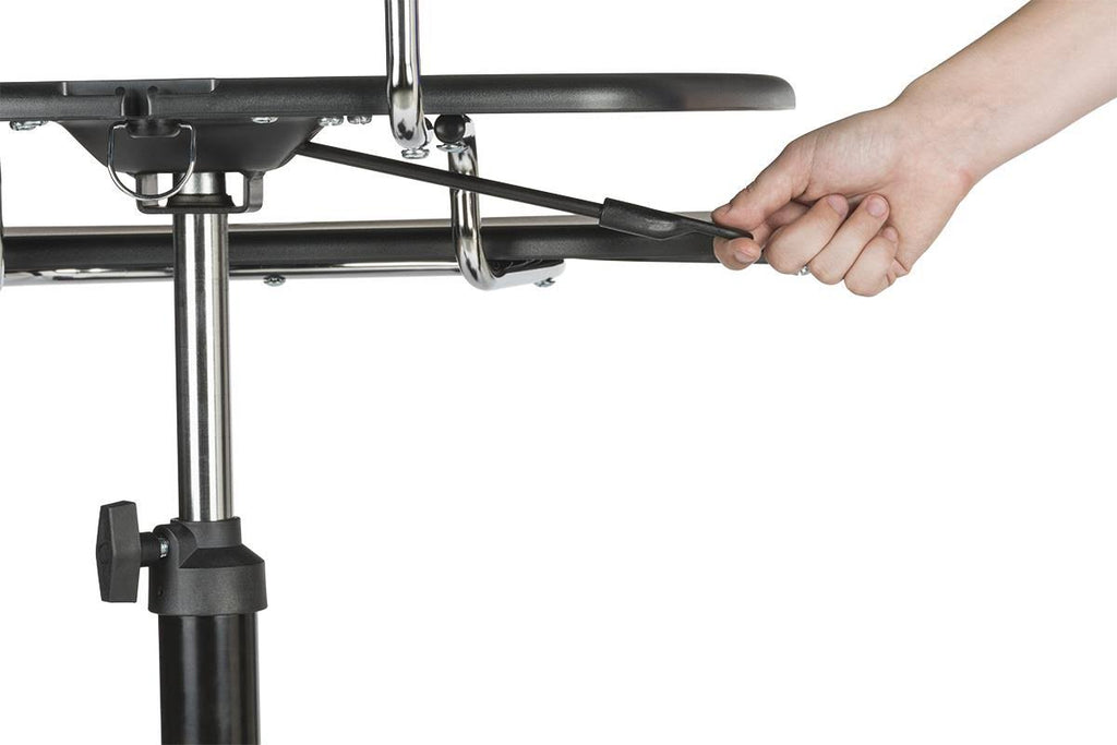 Sit-Stand Mobile Computer Desk Cart with CPU Shelf and Printer A75662