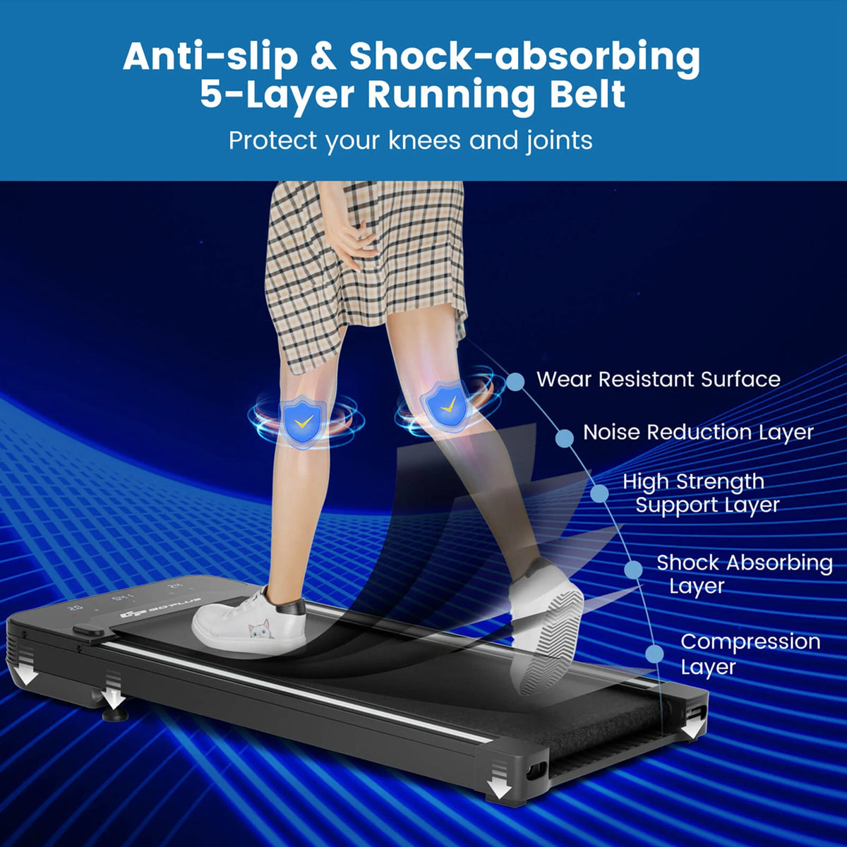 1HP Under-Desk Walking Treadmill F46240