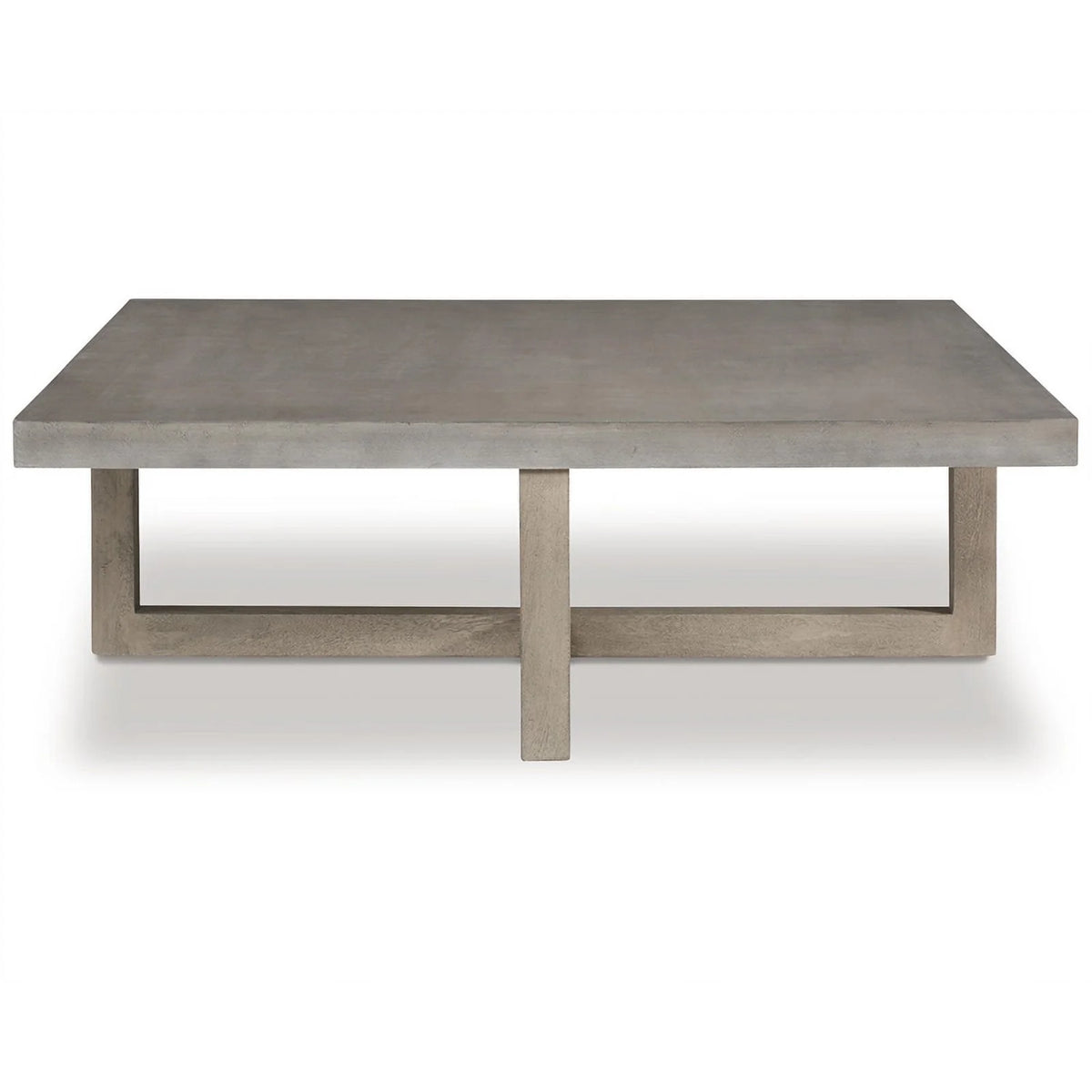 Light Gray Washed Wood Coffee Table F424