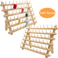 2X60 Spools Wooden Thread Rack T37656