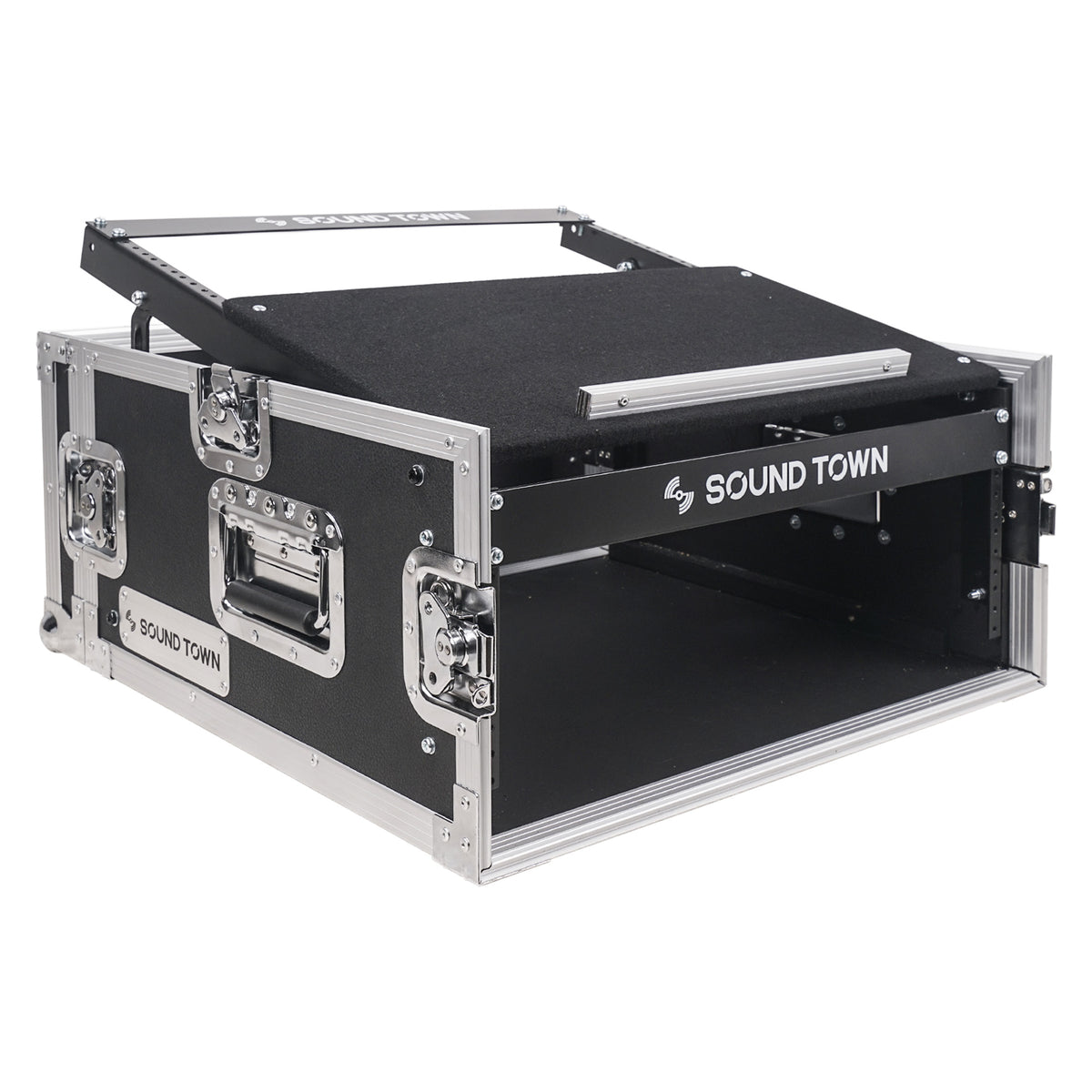 4U PA Rack Case with 11U Slant Mixer Top, 20.2 Rackable Depth D988