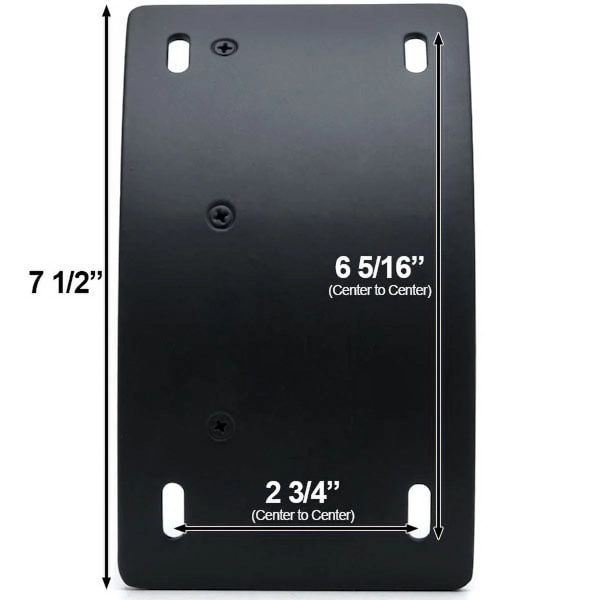 Black Vertical Axle Mount Motorcycle Plate Holder L19577