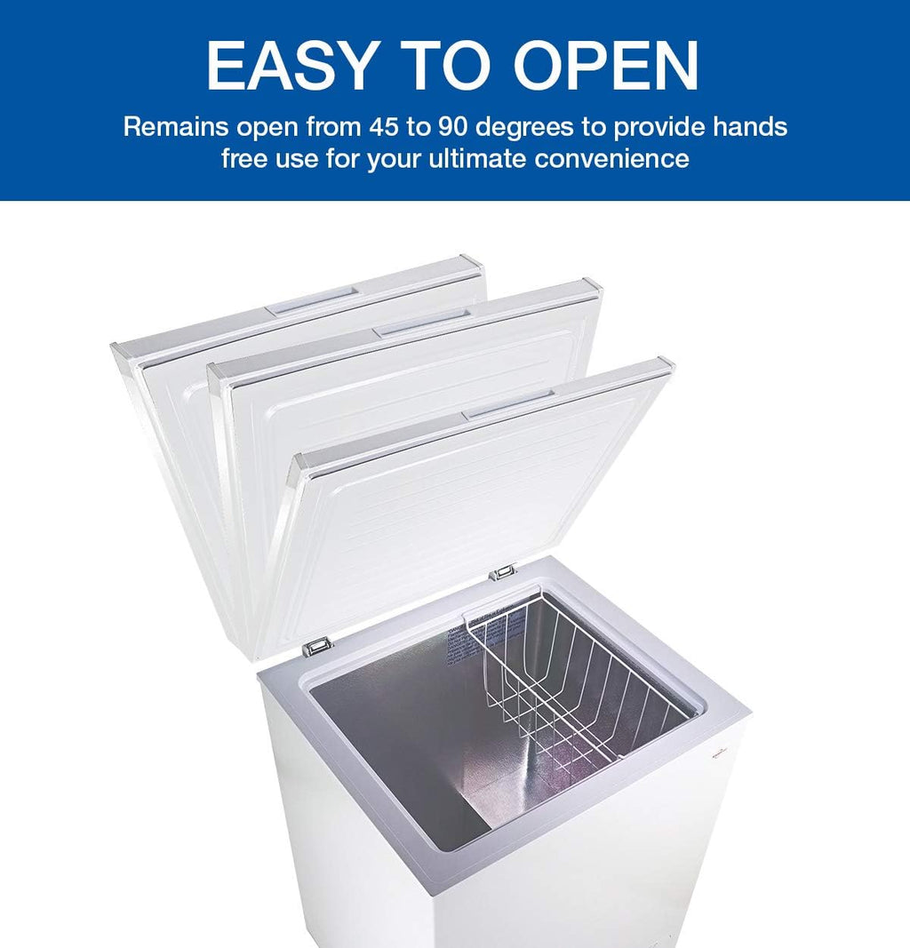 Compact Chest Freezer with Flip-Up Lid, 3.5 Cubic Feet Capacity Q257656