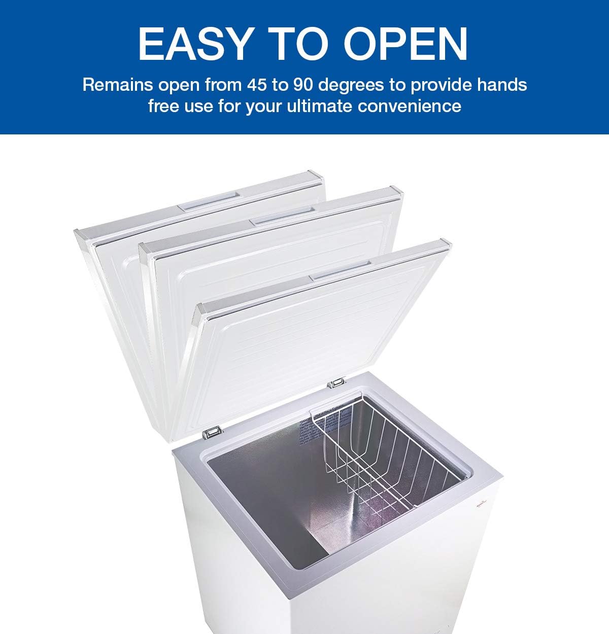 Compact Chest Freezer with Flip-Up Lid, 3.5 Cubic Feet Capacity Q257656