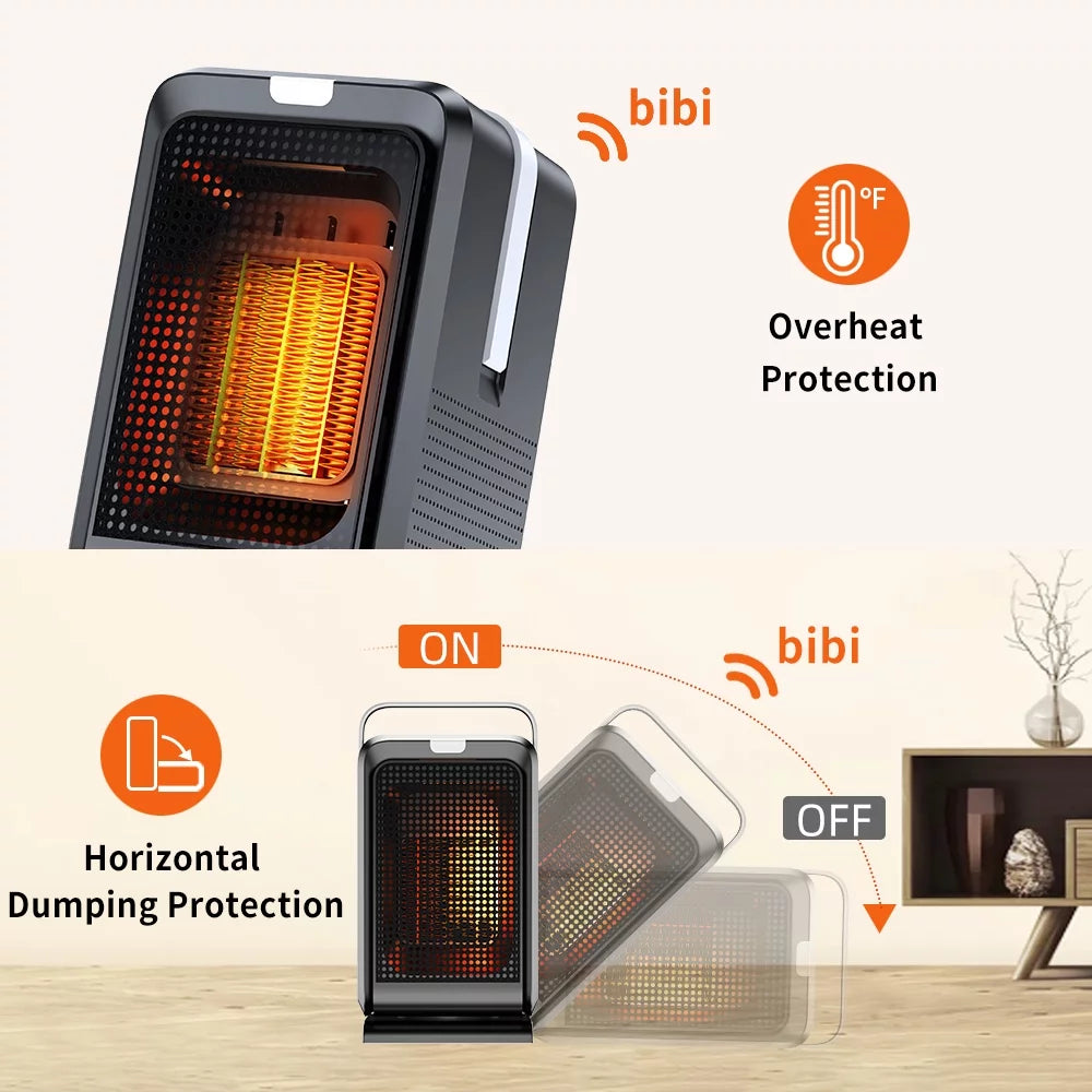 Oscillating Space Heater with Timer Remote Control V557
