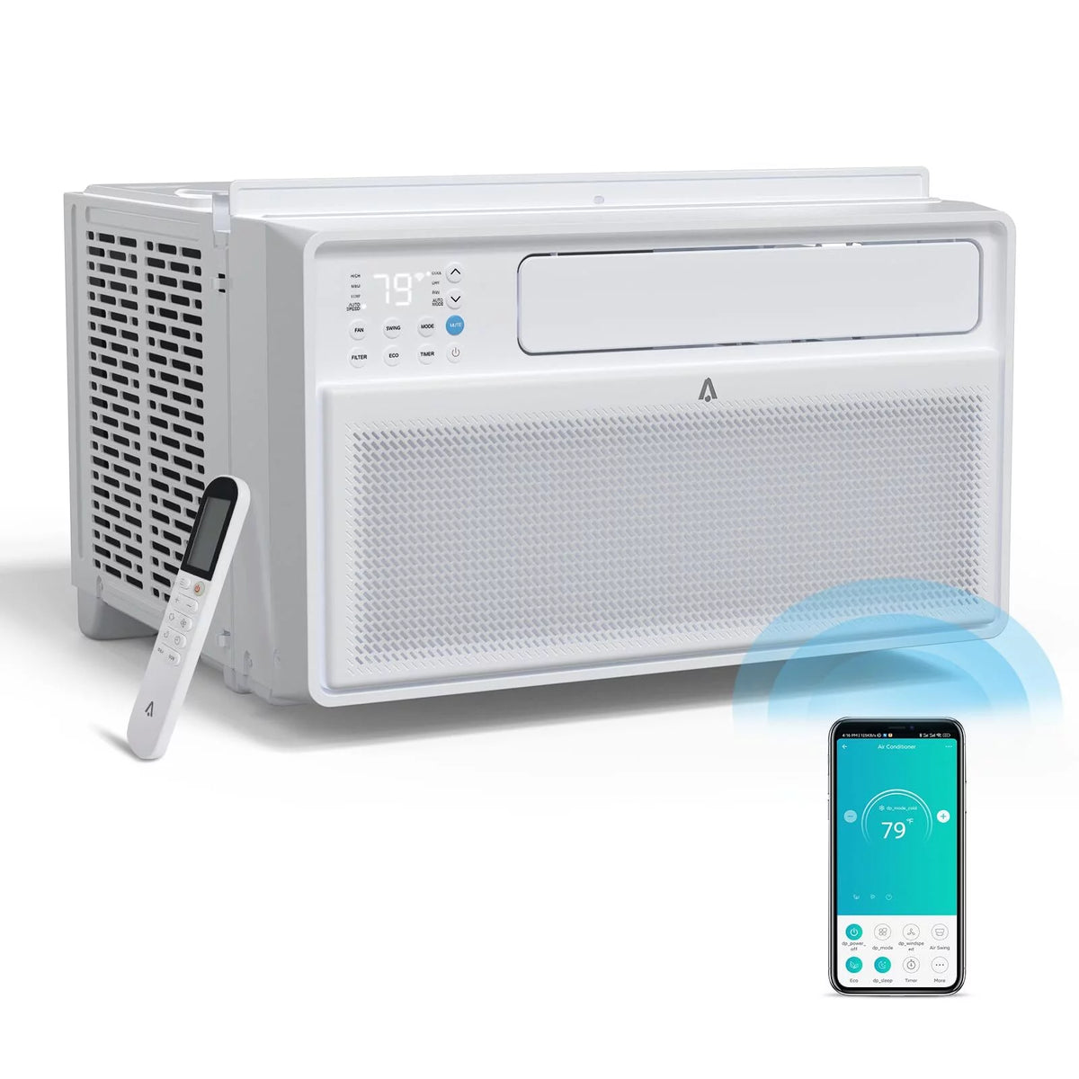8000 BTU White Window Air Conditioner X4524