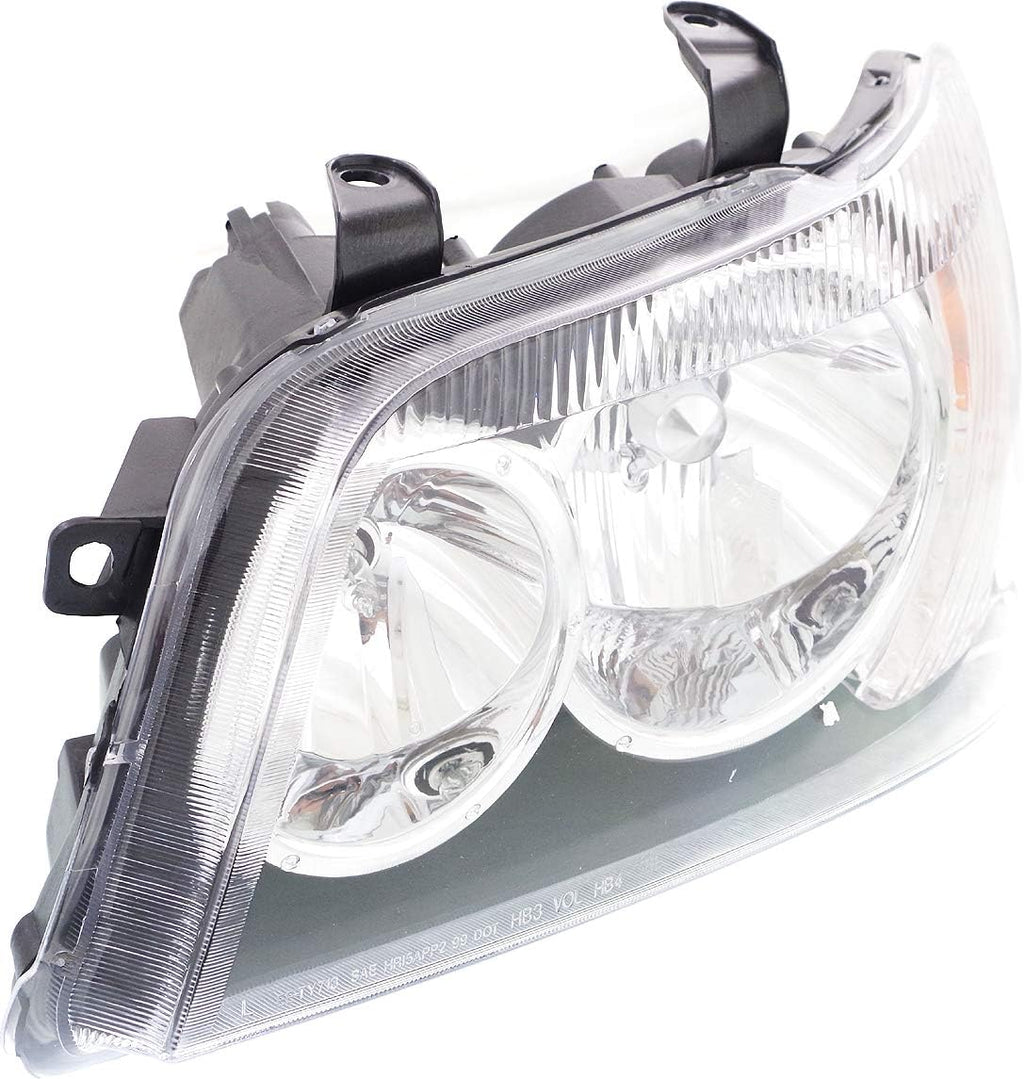 Headlight Set of 2 Clear Lens Halogen With bulbs Q61528